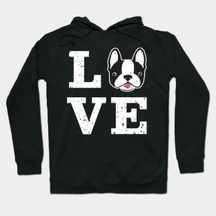 Boston Terrier Dog Love Hoodie
